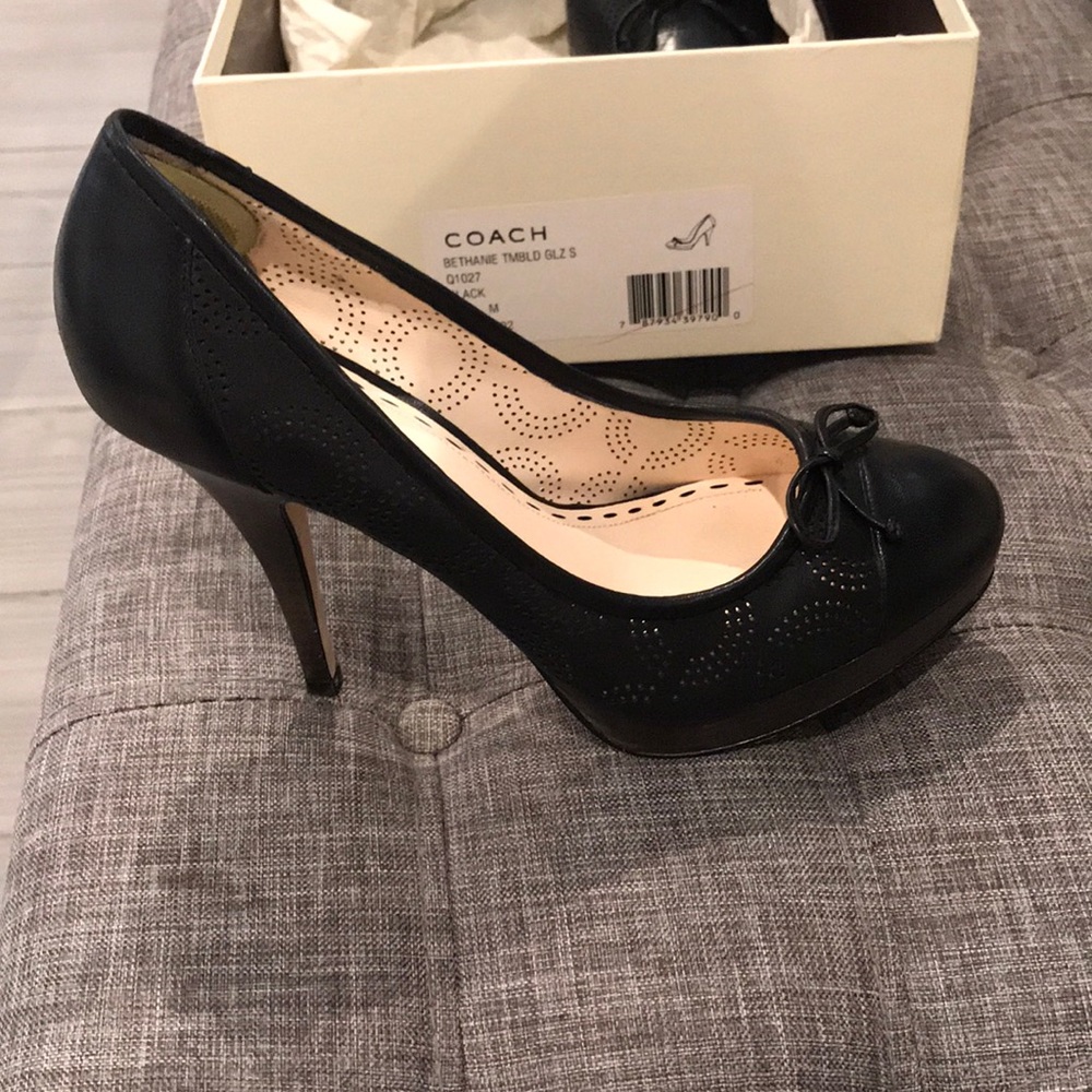 Black Coach Bethanie Stilettos size 7.5